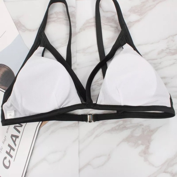 Yellow bikini swimsuit high waist monokini ties up - Picture 5 of 8